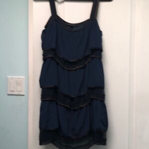 Navy Blue Layered Dress